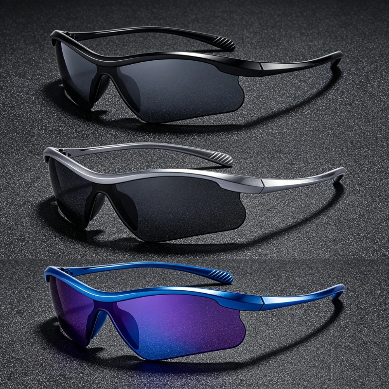 Outdoor Sport Gear - New Half Frame Y2K Sunglasses Gradient