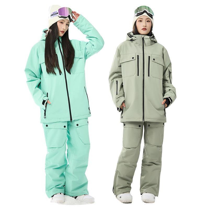 Outdoor Sport Jacket Women'S - Winter Hooded Jacket Pants Women Snow