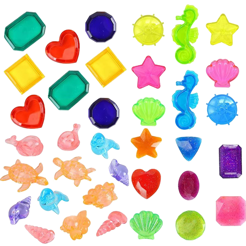 Outdoor Sport Games For Kids - Children Colored Plastic Gem Toy Diving