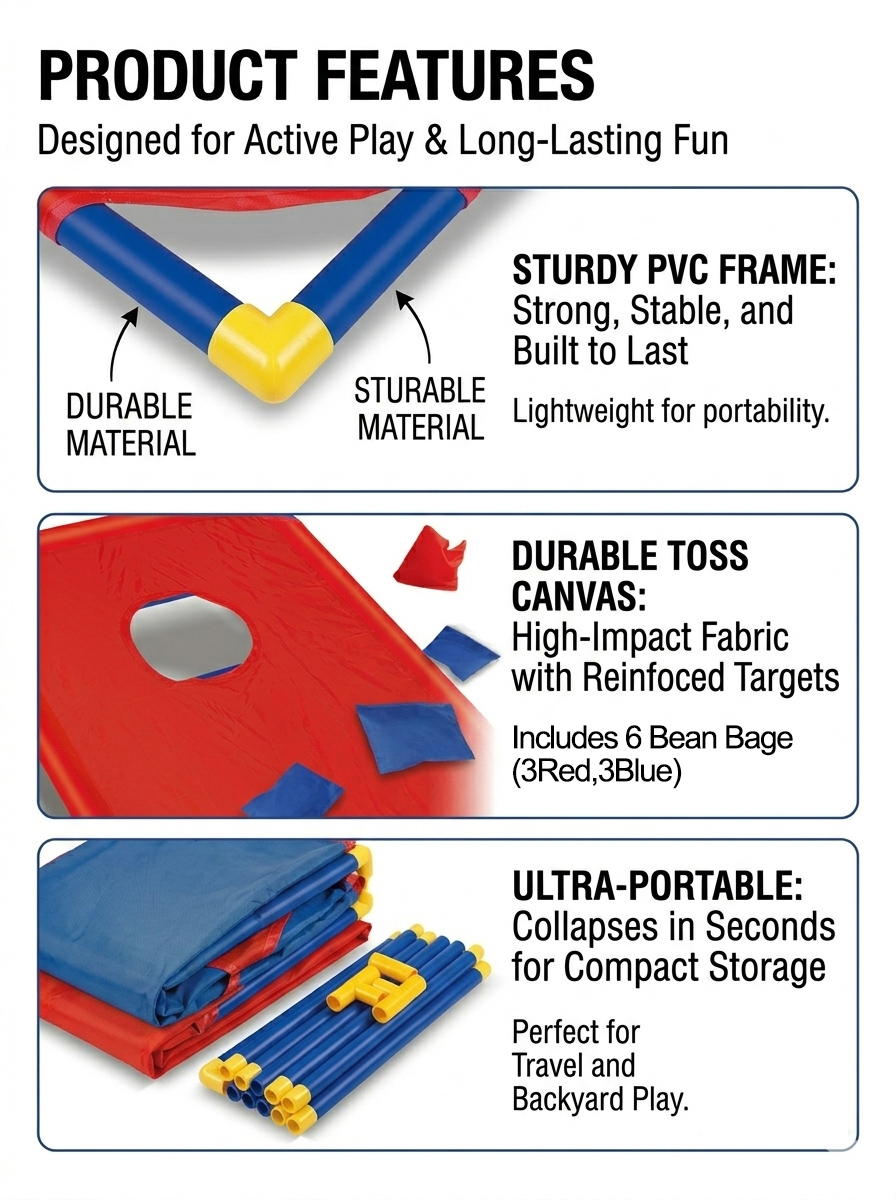 Portable Bean Bag Toss Game-In - Outdoor Sport Games For Kids review and price