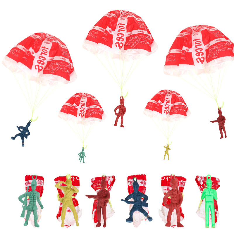 10pcs Plastic Ejecting Parachu - Outdoor Sport Games For Kids review and price