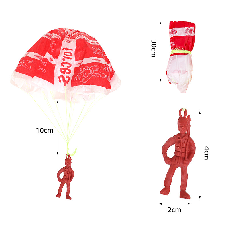 10pcs Plastic Ejecting Parachu - Outdoor Sport Games For Kids review and price
