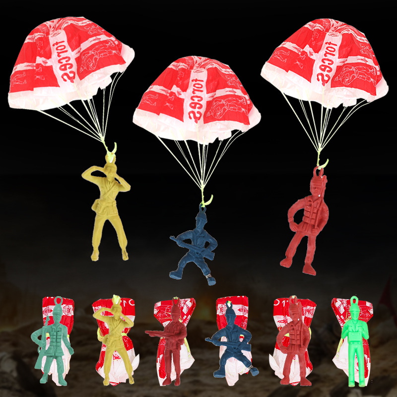 10pcs Plastic Ejecting Parachu - Outdoor Sport Games For Kids review and price