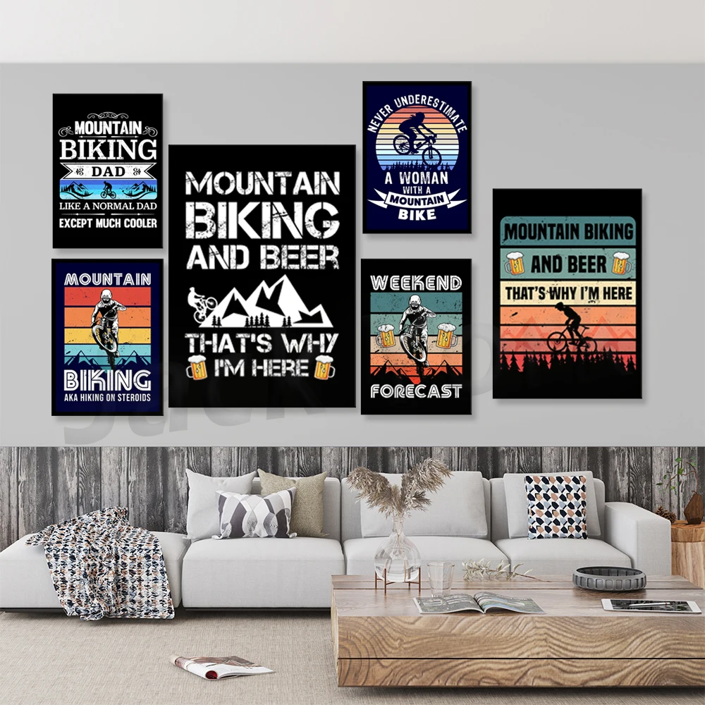 Go Mountain Bike Print Canvas  - Outdoor Sport Live review and price